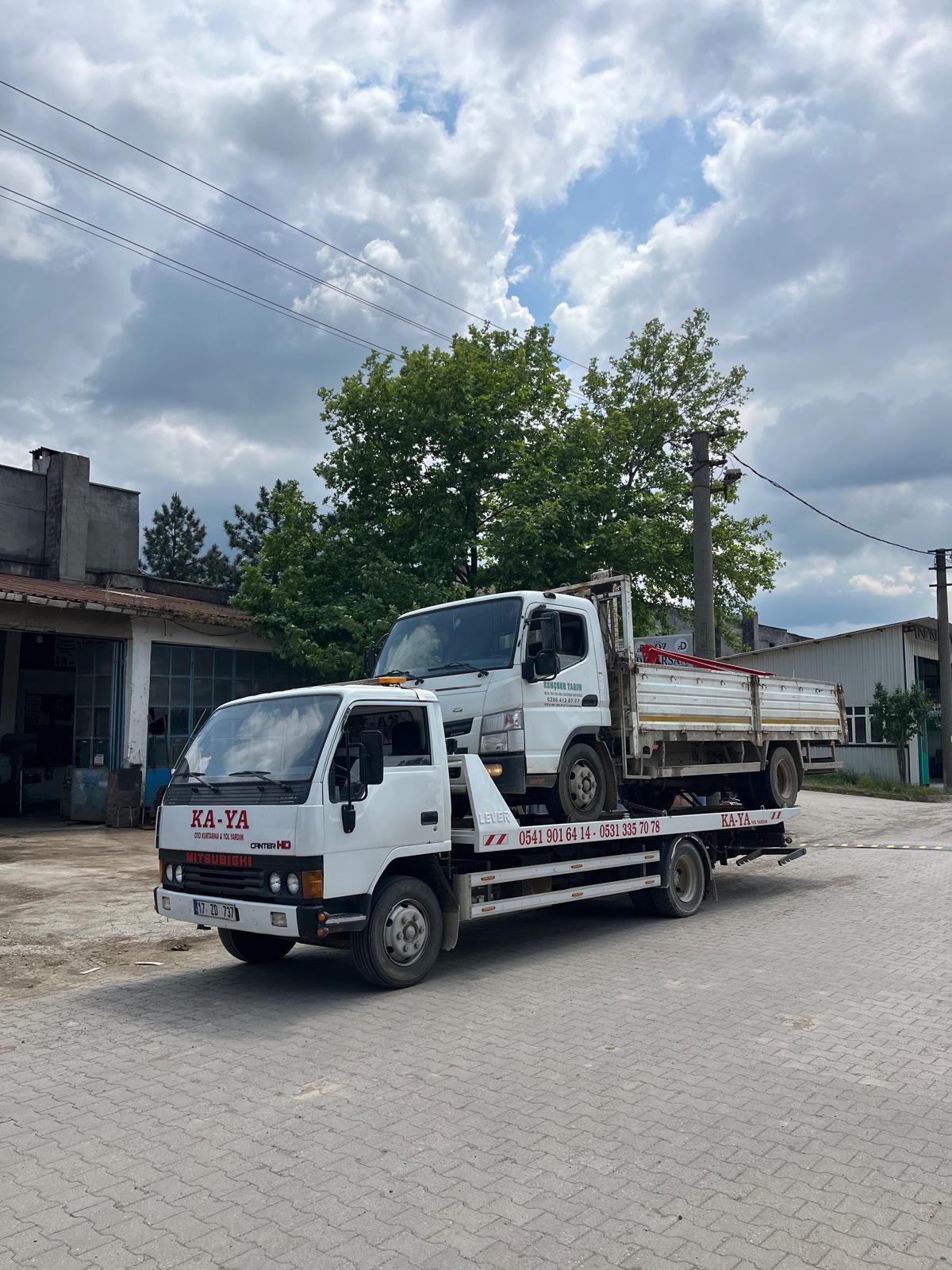Oto çekici operasyonu